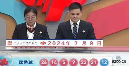 第2024078期双色球开奖现场截图图片