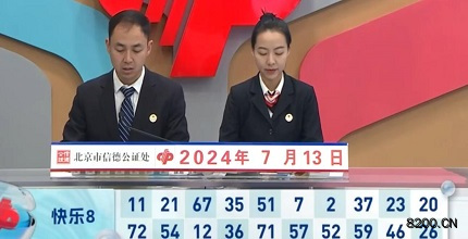 第2024185期快乐8开奖现场截图图片
