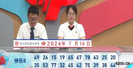 第2024186期快乐8开奖现场截图图片