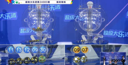 第2024083期大乐透开奖现场截图图片