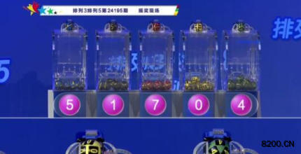 第2024195期排列3开奖现场截图图片