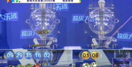 第2024085期大乐透开奖现场截图图片