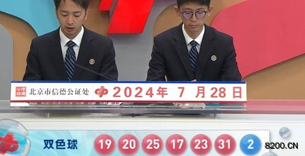 第2024086期双色球开奖现场截图图片