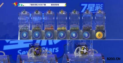第2024087期七星彩开奖现场截图图片