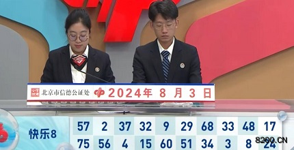 第2024206期快乐8开奖现场截图图片