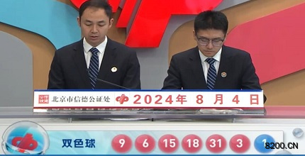 第2024089期双色球开奖现场截图图片
