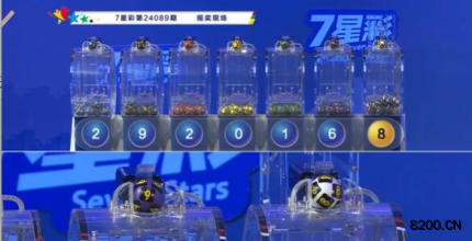 第2024089期七星彩开奖现场截图图片