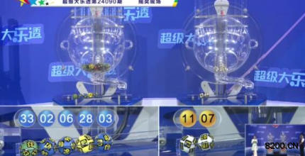 第2024090期大乐透开奖现场截图图片