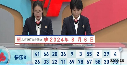 第2024209期快乐8开奖现场截图图片