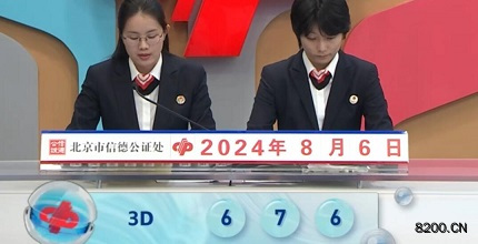 第2024209期福彩3D开奖现场截图图片