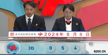 第2024211期福彩3D开奖现场截图图片