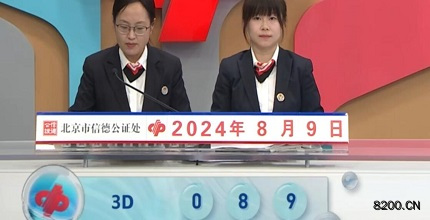 第2024212期福彩3D开奖现场截图图片