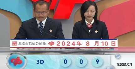 第2024213期福彩3D开奖现场截图图片