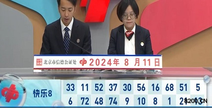 第2024214期快乐8开奖现场截图图片