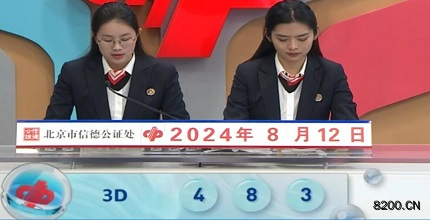 第2024215期福彩3D开奖现场截图图片