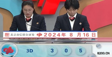 第2024219期福彩3D开奖现场截图图片