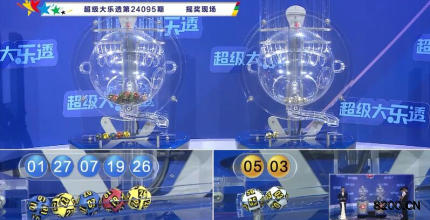 第2024095期大乐透开奖现场截图图片