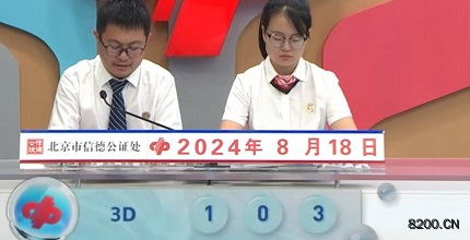 第2024221期福彩3D开奖现场截图图片