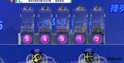 第2024223期排列3开奖现场截图图片