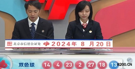 第2024096期双色球开奖现场截图图片