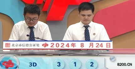 第2024227期福彩3D开奖现场截图图片