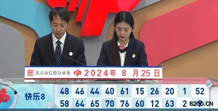 第2024228期快乐8开奖现场截图图片
