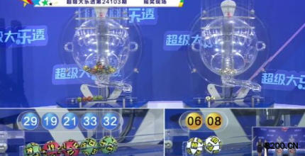 第2024103期大乐透开奖现场截图图片