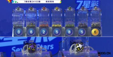 第2024103期七星彩开奖现场截图图片