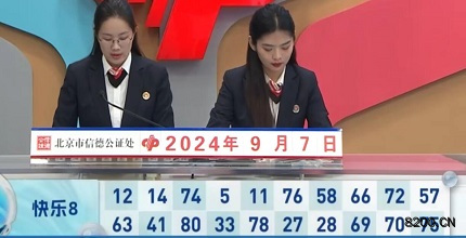 第2024241期快乐8开奖现场截图图片