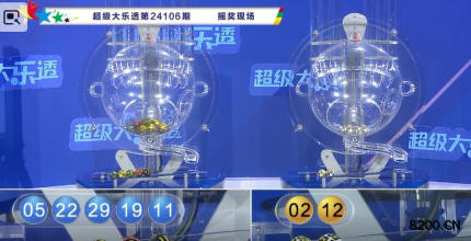 第2024106期大乐透开奖现场截图图片