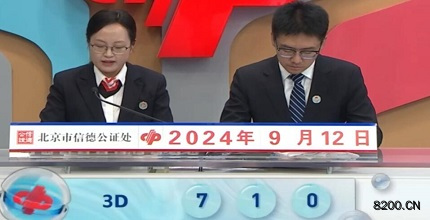 第2024246期福彩3D开奖现场截图图片