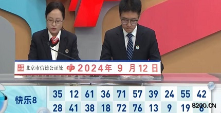 第2024246期快乐8开奖现场截图图片