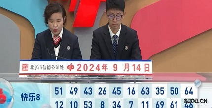 第2024248期快乐8开奖现场截图图片