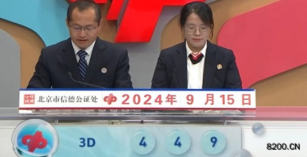 第2024249期福彩3D开奖现场截图图片