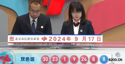 第2024108期双色球开奖现场截图图片