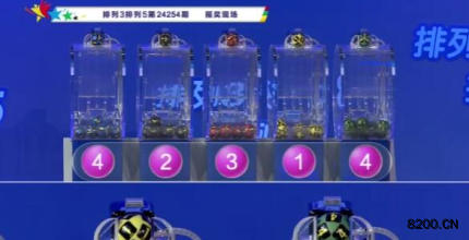 第2024254期排列3开奖现场截图图片