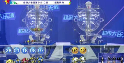 第2024110期大乐透开奖现场截图图片