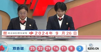 第2024112期双色球开奖现场截图图片