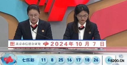第2024115期七乐彩开奖现场截图图片