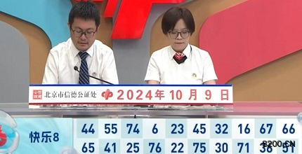 第2024269期快乐8开奖现场截图图片
