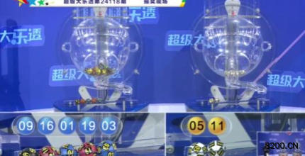 第2024118期大乐透开奖现场截图图片