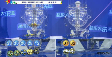 第2024119期大乐透开奖现场截图图片