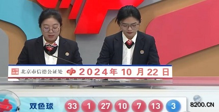 第2024121期双色球开奖现场截图图片