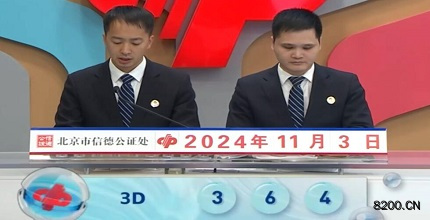 第2024294期福彩3D开奖现场截图图片