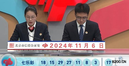 第2024128期七乐彩开奖现场截图图片