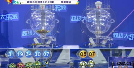 第2024129期大乐透开奖现场截图图片