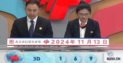 第2024304期福彩3D开奖现场截图图片