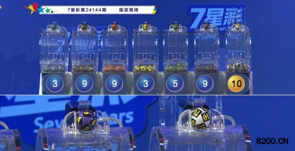 第2024144期七星彩开奖现场截图图片