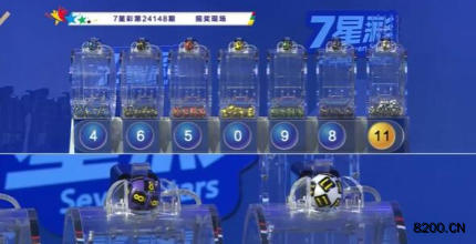 第2024148期七星彩开奖现场截图图片