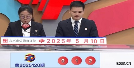 第2025120期福彩3D开奖现场截图图片